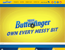 Tablet Screenshot of butterfinger.com